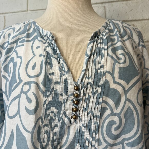 Soft Surroundings cotton tunic with ¾ sleeves women’s size M - Picture 2 of 6